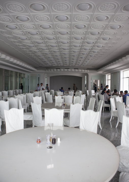 North Korean people in a luxury restaurant, DGC, Pyongyang, North Korea