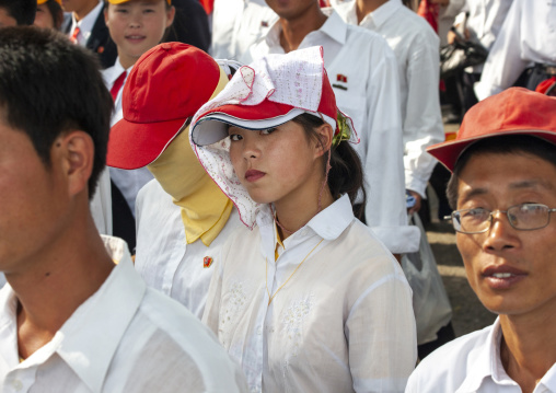 Teenagers during the celebration of the 60th anniversary of the regim, DGC, Pyongyang, North Korea