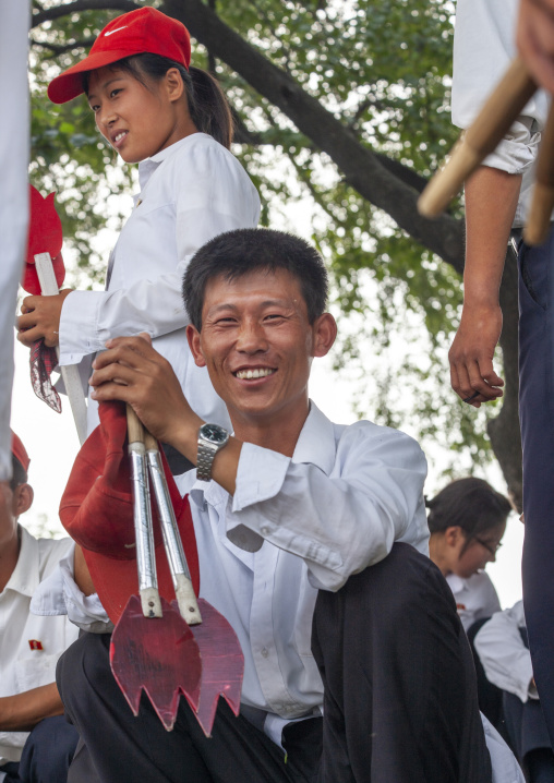 People during the celebration of the 60th anniversary of the regim, DGC, Pyongyang, North Korea