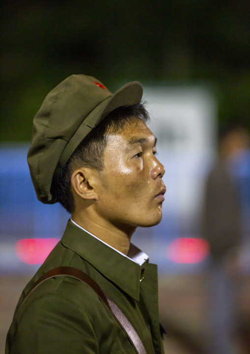 North Korean man at Kaeson youth park, DGC, Pyongyang, North Korea