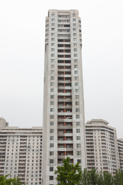 Apartements buildings in the city center, DGC, Pyongyang, North Korea