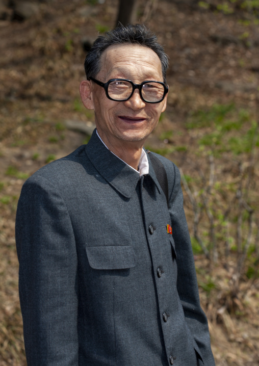Portrait of a North Korean old man DGC, Pyongyang, North Korea