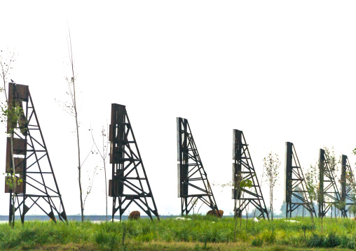 Propaganda billboards, South Hamgyong, Hamhung, North Korea