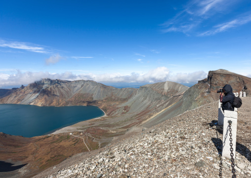 Mount Paektu and its crater lake, Ryanggang, Mount Paektu, North Korea