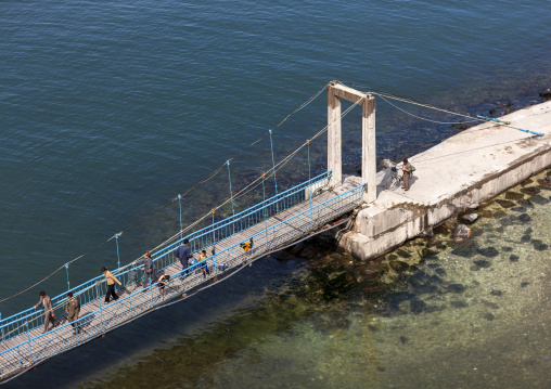 Bridge on the jetty, Kangwon Province, Wonsan, North Korea