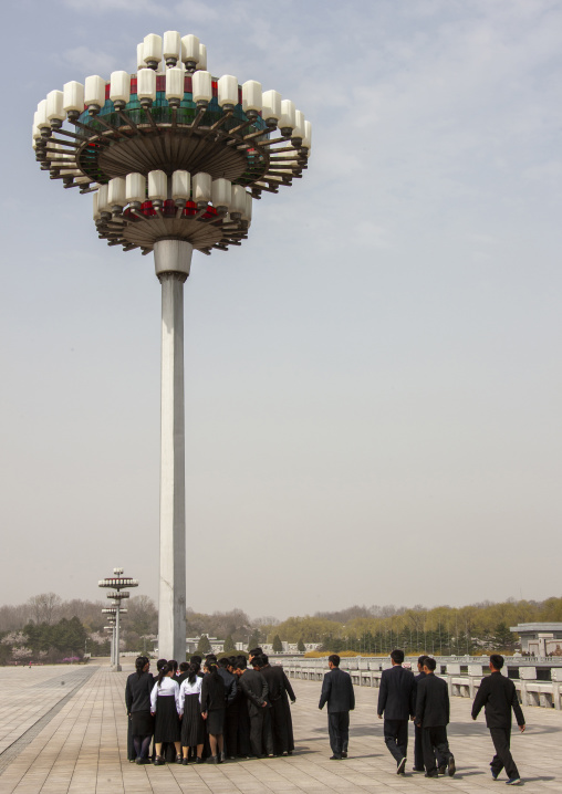 North Korean people in Kumsusan memorial palace, DGC, Pyongyang, North Korea