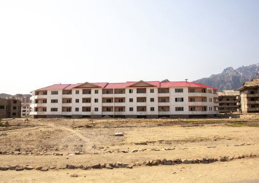 New buildings, Kangwon-do, Kumgang, North Korea