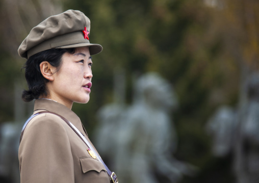 Portrait of a North Korean guide in mount Paektu, Ryanggang, Samjiyon, North Korea