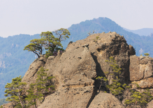 Rock formations landscape, North Hamgyong, Chilbosan, North Korea