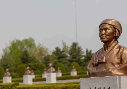 Statue in Taesongsan revolutionary martyr's cemetery, DGC, Pyongyang, North Korea