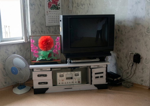 North Korean house indoors, South Hamgyong Province, Hamhung, North Korea
