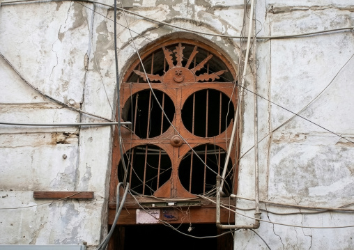 Old ottoman window in Al Balad, Mecca province, Jeddah, Saudi Arabia