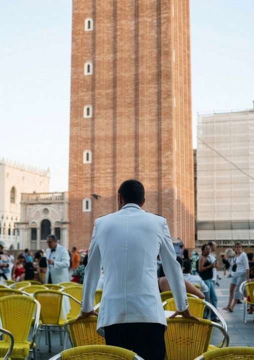 Cafe in Piazza San Marco, Veneto, Venice, Italy