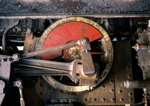 Old train in the train station workshop, Central Region, Asmara, Eritrea