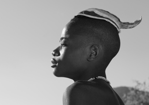 Muhimba Young Man With Traditional Hairstyle, Iona Village, Angola