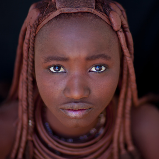 Himba Woman With Traditional Hairstyle, Angola