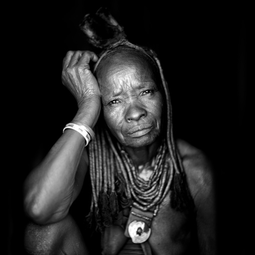 Old Muhimba Woman, Village Of Elola, Angola