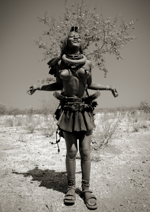 Himba Woman Called Mucaniama, Village Of Hoba Haru, Angola