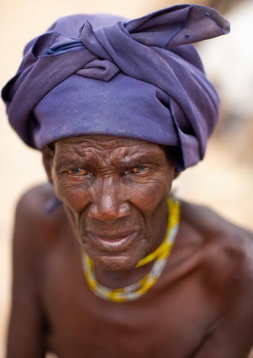 Portrait of a Mucubal tribe man, Namibe Province, Virei, Angola