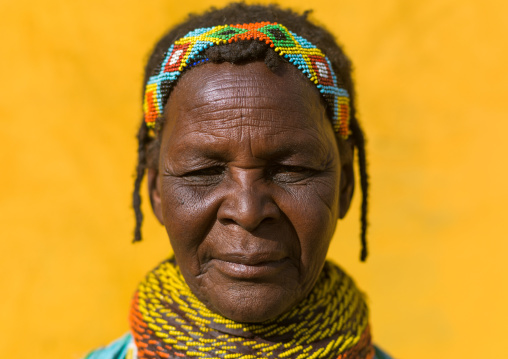 Mumuhuila tribe woman portrait, Huila Province, Chibia, Angola