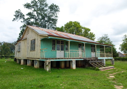 Portuguese settlers wooden houses, Huila Province, Lubango, Angola