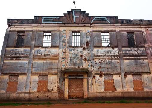 Abandoned building of Empreza fabrica de angola, Bié Province, Kuito, Angola