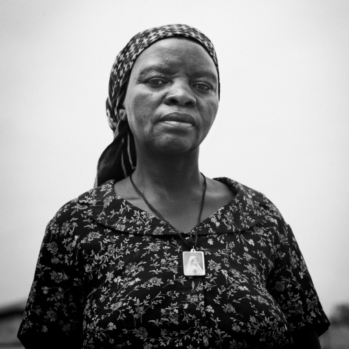Old Woman With Headband In Benguela, Angola