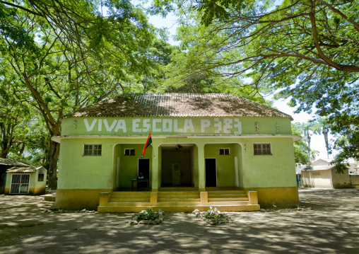 School In The Village Of Dombe Grande, Angola