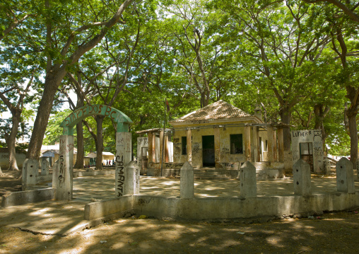 Building For Political Meetings In The Village Of Dombe Grande, Angola