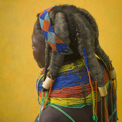 Mwila Woman With Nontombi Dreadlocks, Huila Town Market, Angola