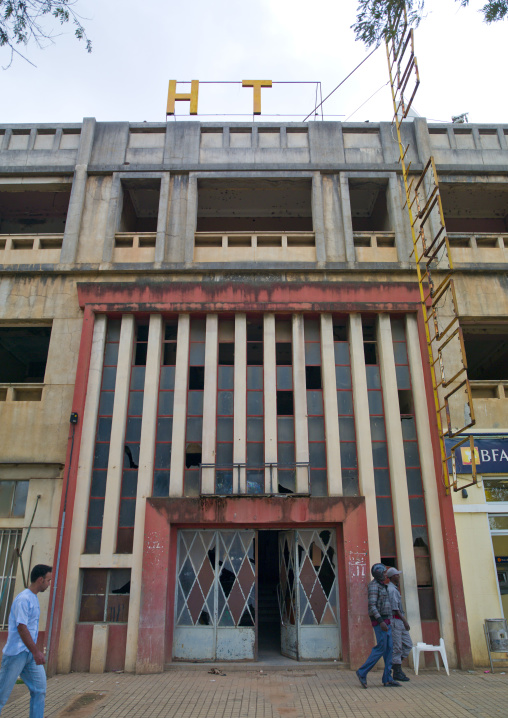 Former Hotel In Ruins In Huambo, Angola