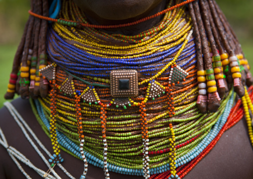 A Vilanda, Traditional Mwila Necklace, Chibia Area, Angola