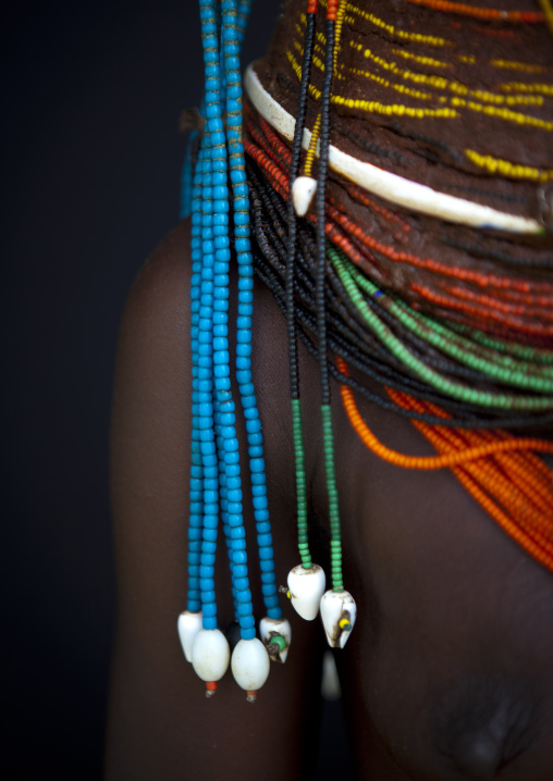 Beads Of Mwila Headdress, Chibia Area, Angola