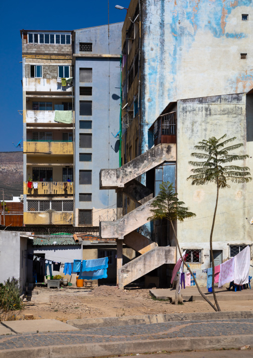 Old portuguese colonial apartments, Huila Province, Lubango, Angola
