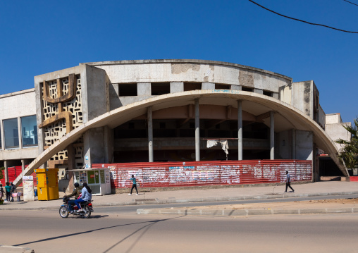 Old portuguese colonial building of the cine teatro Arco Iris, Huila Province, Lubango, Angola