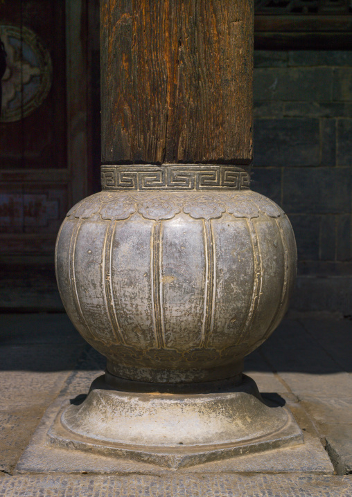 Anti-seismic Pillar In An Old House, Tuan Shan Village, Yunnan Province, China