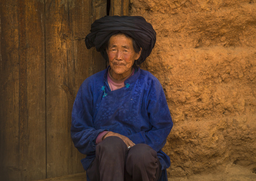 Yi Tribal Woman In Traditional Clothes, Yongsheng, Yunnan Province, China