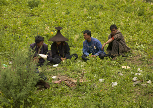 Shaman During A Ceremony, Lugu Lake, Yunnan Province, China