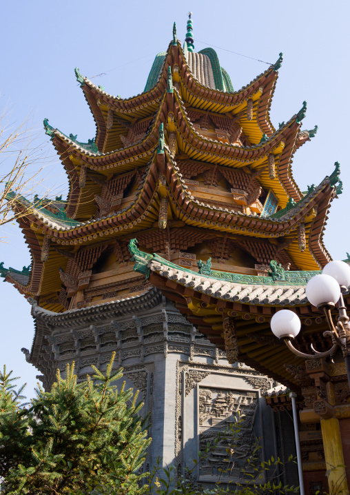 Yu Baba Gongbei chinese  style mosque, Gansu province, Linxia, China
