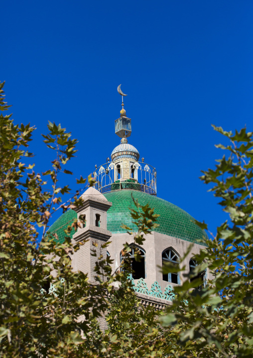 Dome Of Altyn Mosque, Yarkand, Xinjiang Uyghur Autonomous Region, China