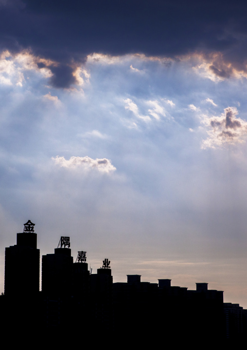 Skyscrappers Silhouettes, Beijing, China