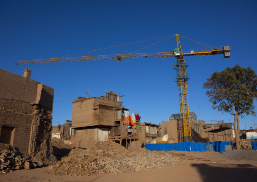 Renovations In The Old Town Of Kashgar, Xinjiang Uyghur Autonomous Region, China