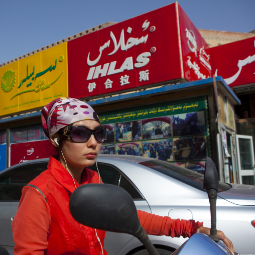 Girl in the New Town Of Kashgar, Xinjiang Uyghur Autonomous Region, China