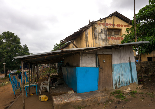 Benin, West Africa, Porto-Novo, old french colonial building