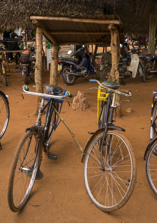Benin, West Africa, Adjara, legba fetish on a parking