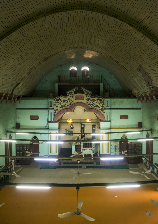 Benin, West Africa, Porto-Novo, praying room inside the great mosque