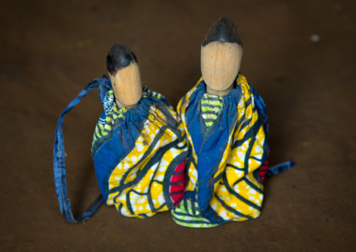 Benin, West Africa, Bopa, carved wooden figures made to house the soul of dead twins