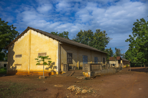 Benin, West Africa, Abomey, old french colonial building