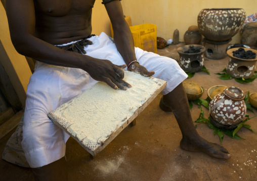 Benin, West Africa, Bonhicon, divination board used during a voodoo ceremony