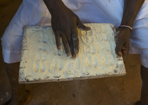 Benin, West Africa, Bonhicon, divination board used during a voodoo ceremony